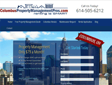 Tablet Screenshot of columbuspropertymanagementpros.com